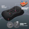 c03f52dc311a4e30 Tatuo 3 Pcs Inflatable Camping Travel Pillow Ultralight Inflating Pillows Lightweight Camping Pillow Portable Backpacking Pillow for Neck Lumbar Support Hiking Sleeping Camping (Dark Blue)