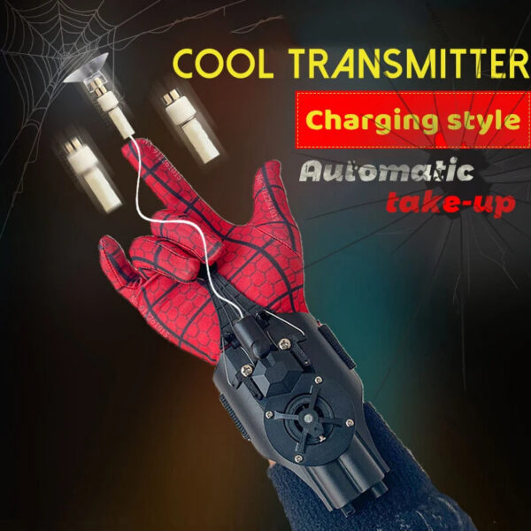 c04234919c896b62 Spiderman Web Shooters Spider Man Wrist Launcher Upgraded Version Peter Parker Cosplay Gadgets Set Toys for Children Gift Kids