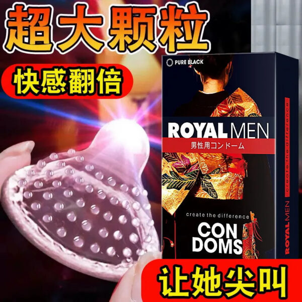 Big Dotted Condoms for men delay ejaculation Natural Latex spike Dot penis sleeve condom presevative sex toys for Adults 18+