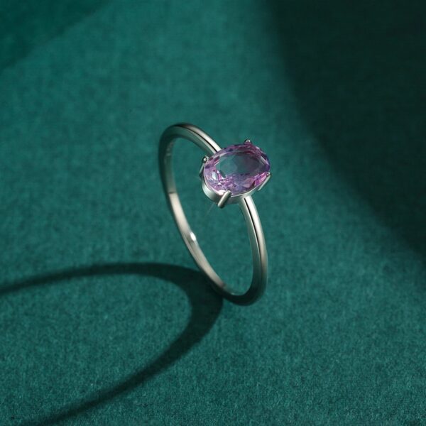 c074e1e55bb51fe3 Modian Fashion Cocktail Color Ring Pure 925 Sterling Silver 6 Shape Geometric Tourmaline Finger Rings for Women Fine Jewelry