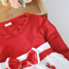 c098051eabb7f940 Spring Autumn Baby Girl Dress Lovely Kid Flower Bow Children Clothing Princess Evening dresses Toddler Clothes 0-4 Y Long Sleeve
