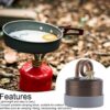 Hrippy Tragbarer Mini-Camp-alkoholkocher – Robustes Gehäuse, Leistungsstarker, Sicherer Spiritusbrenner, Starkes Feuer Für Outdoor-Camping-Kochen