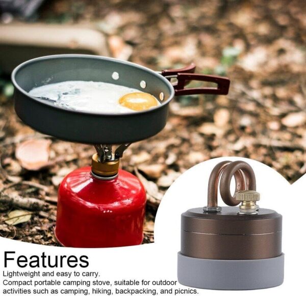 Hrippy Tragbarer Mini-Camp-alkoholkocher – Robustes Gehäuse, Leistungsstarker, Sicherer Spiritusbrenner, Starkes Feuer Für Outdoor-Camping-Kochen