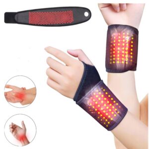 c0a8605a1a87a14f Self Heating Wrist Band Magnetic Therapy Support Brace Wrap Heated Hand Warmer Compression Pain Relief Wristband Sanitizer Belt