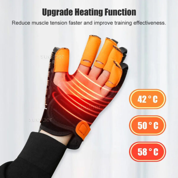 c0a90808c12ddb0d Heated Rehabilitation Robot Gloves Hemiplegia Stroke Physiotherapy Training Device Finger & Hand Function Workout Recovery Tool