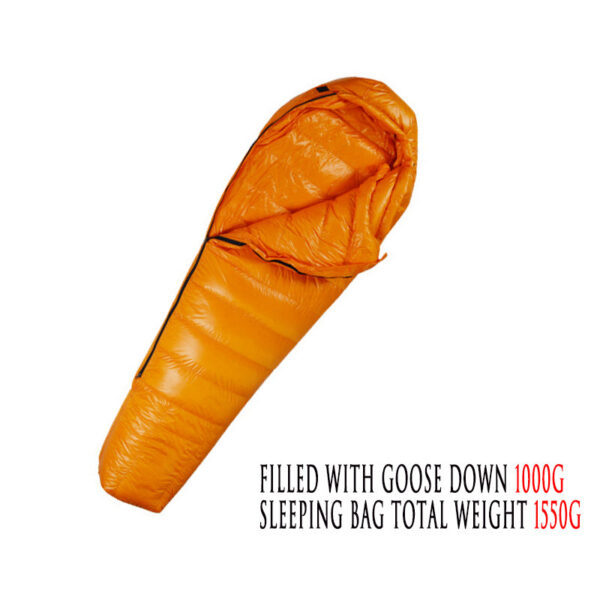 c0ae80395f85043a Outdoor Ultralight Warm Goose Down Filled Adult Mommy Style Travel Sleeping Bag Camping Hiking