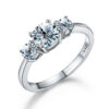 c0c637b1eaf94472 GRA Shiny Real 1CT D Color Moissanite Diamond Wedding Rings For Women Original Sterling Sier Quality Fine Jewelry