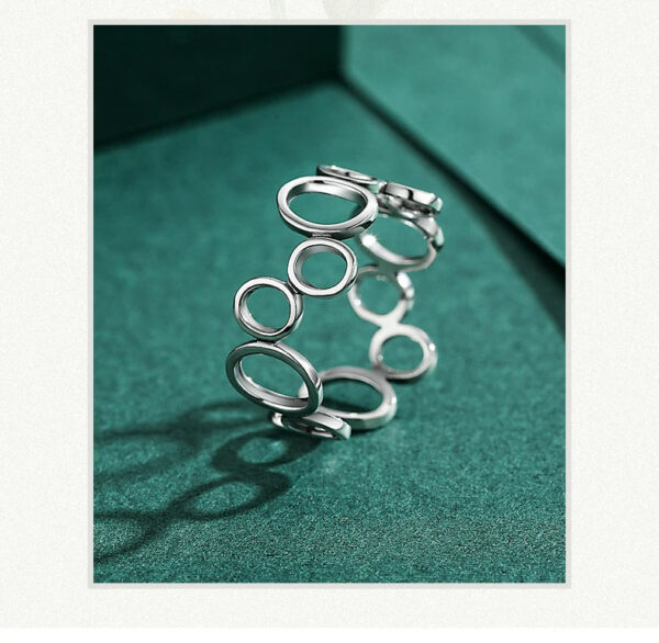 c0ca60c7aeae2d66 Modian 2021 Real 925 Sterling Silver Irregular Round Finger Ring Fashion Party Accessories For Women Fine Statement Jewelry Gift