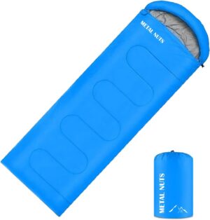 c0cccc9da3edd7b2 Sleeping Bag for Adults – Lightweight & Warm Waterproof 3-Season Sleeping Bag for Camping, Hiking, Outdoor & Indoor Use, Compact & Comfortable with Compression Bag