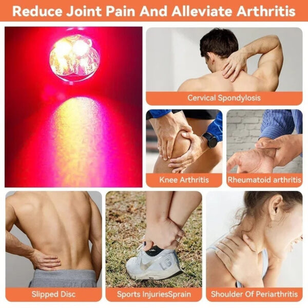 Portable Red Light Flashlight Relief Muscle Pain Infrared Lamp Led Therapy Skin Care Pet-friendly