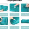 Ultralight Camping Travel Pillow Compressible, Compact, Comfortable, Ergonomic Inflating Pillows for Neck Lumbar Support While Camp, Hiking, Backpacking