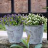 RECUTMS 12 Bundles Artificial Outdoor Plants, Artificial Greenery for Flower Arrangements Shrubs UV Resistant Faux Plastic Plants Spring Decorations for Home Front Porch Decor(White)