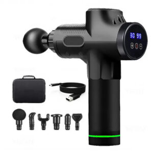c0e6e4d131fffaab Deep Muscle Massage Gun Electric Percussion Pistol Massager For Body Neck Back Leg Fitness Tool 30 Levels