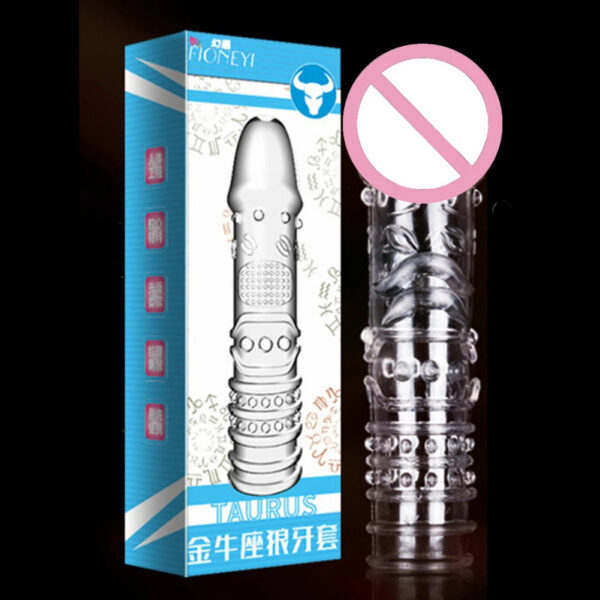 c0fcf016316a6f43 Spike Penis Sleeve Reusable Condoms Sex Toys for Men Delay Ejaculation Penis Sleeve Contraception Cock Ring Extender 남성전용기구