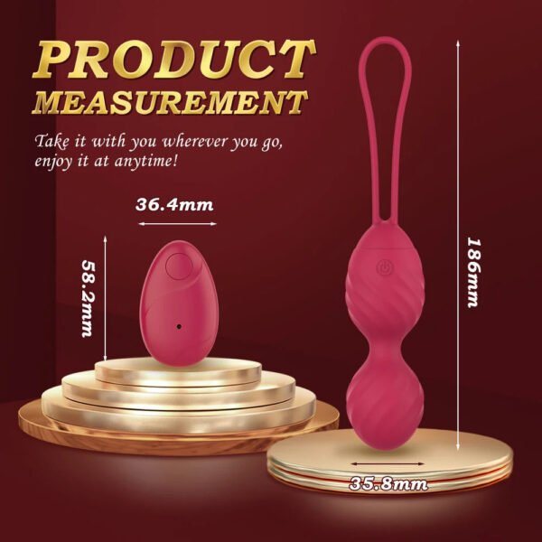 c105acffaddd65d3 Vaginal Tighten Exercise Vibrator Shrinking Kegel Balls Ben wa ball G Spot Vibrator Eggs Wireless Remote Control Women Sex Toys