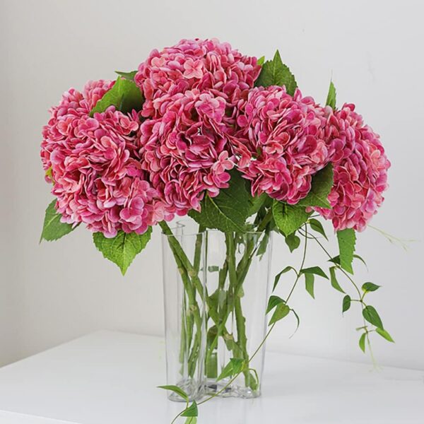 c1207c1abbb67737 3PCS 22 inch Lifelike Artificial Hydrangea Large Real Touch Flowers Artificial Flowers Dry Flowers Outdoor Wedding Christmas Office Family Party Living Room Table Decoration (White)