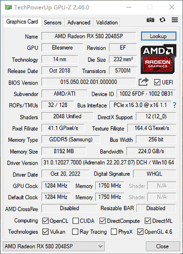 c1397d88323baaf2 MLLSE AMD RX 8GB 2048SP Gaming Graphics GDDR5 256Bit PCI-E 3.0 ×16 8Pin Radeon GPU Rx 580 Card Placa De Video