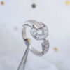 c13a43ef09bca53a designer ladies rope knot ring with diamonds fashion rings for women classic jewelry gold plated rose Party Birthday Gifts