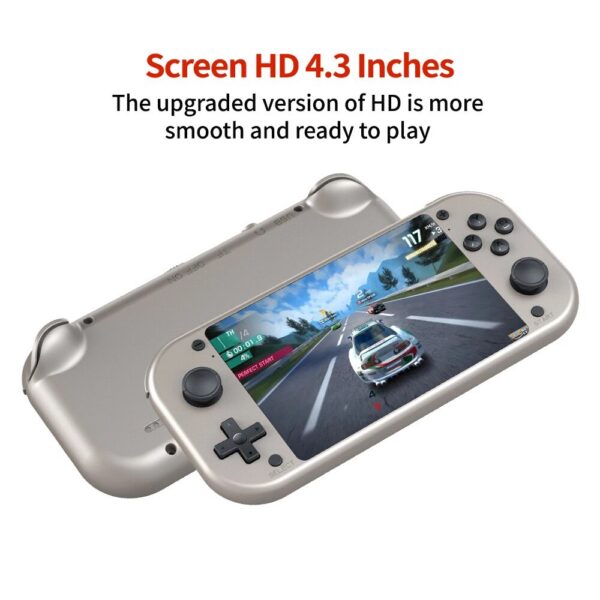c141da258e45a47e BOYHOM M17 Retro Handheld Game Console Open Source Linux System 4.3 Inch IPS Screen Portable Pocket Video Player for PSP