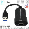 c14728021b91f2b2 LccKaa 4K HDMI-compatible Capture Card USB 3.0 Video Game Grabber Record for PS4 Camcorder Switch Live Broadcast Camera