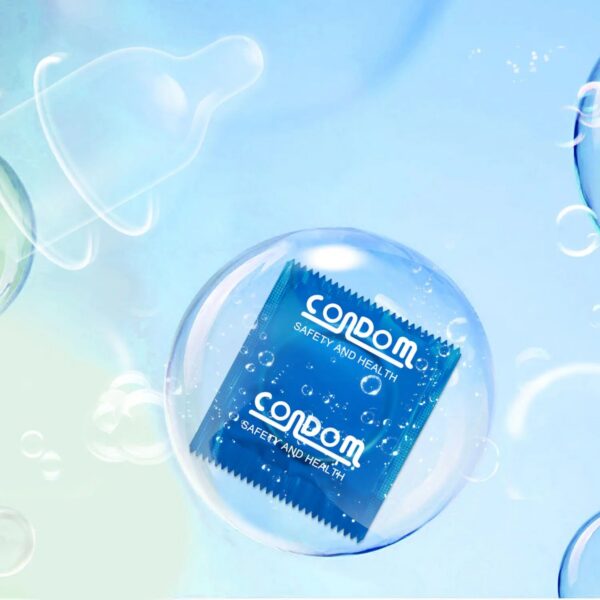 50pcs Hyaluronic Acid Condom Natural Latex Lubrication Ultra Thin Delay Sex Condom Contraception Supplies Adults Sex Toy 콘돔