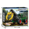 1741PCS RC Timber Building Blocks Farm Tractor Technology Electronic Remote Control Car Bricks Model Kids Toys Idea Gift