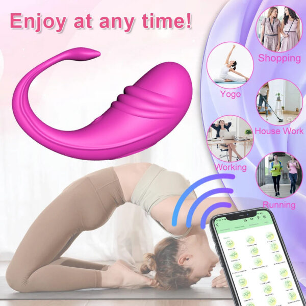 c16416674cdd2df4 G Spot Wearable Panties Vaginal Vibrators Female Clit Stimulator Anal Massager APP Controlled Vibrating Egg Sex Toy Women Couple