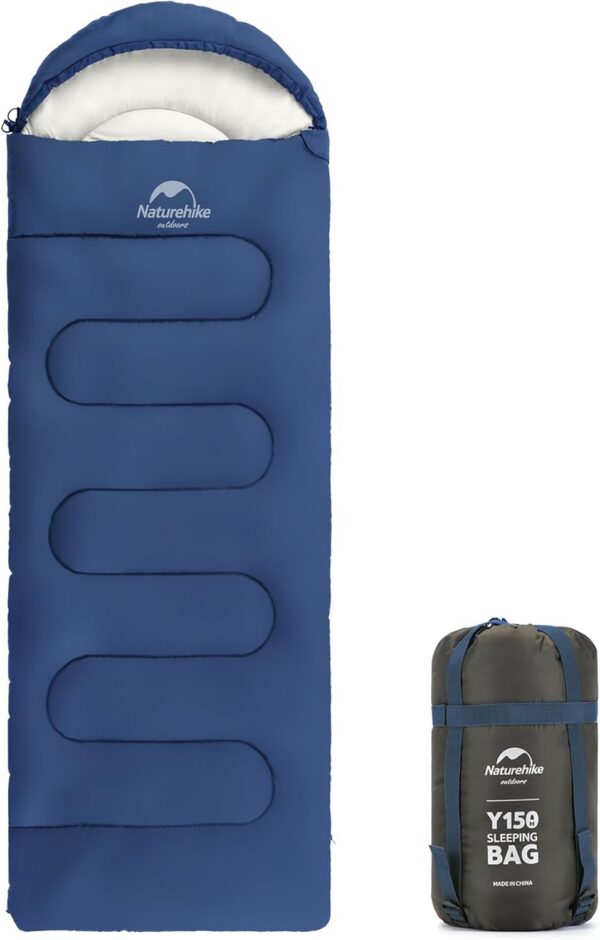 Naturehike Envelope Sleeping Bag – 3 Season Ultralight Waterproof Camping Blanket, 220x85cm for Adults, Compact & Breathable