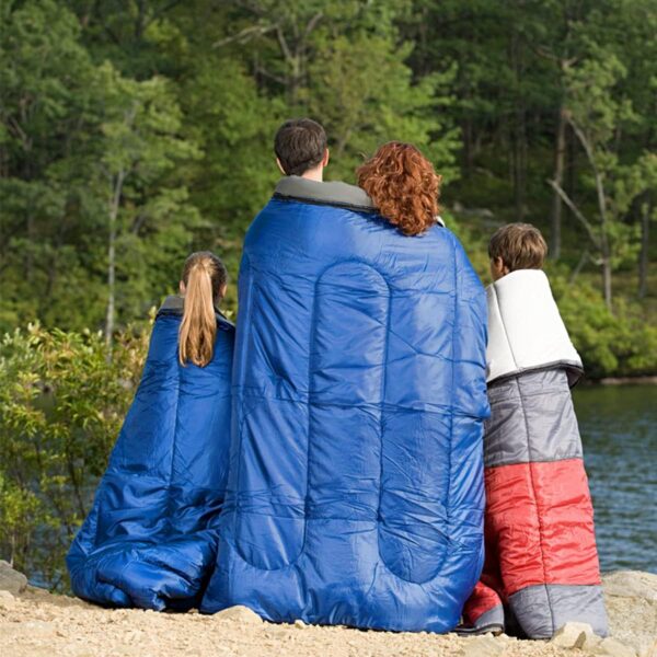 TANGZON 220x150cm Double Sleeping Bag, Extra Large Converts into 2 Waterproof Lightweight Camping Bags with 2 Pillows and Carrying Bag for Outdoor Hiking Backpacking Traveling