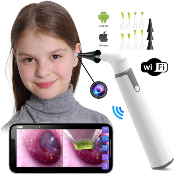 Wireless WiFi Pick Otoscope Camera Borescope Luminous Wax Cleaning Teeth Oral Inspection Health Care Ear Cleaner