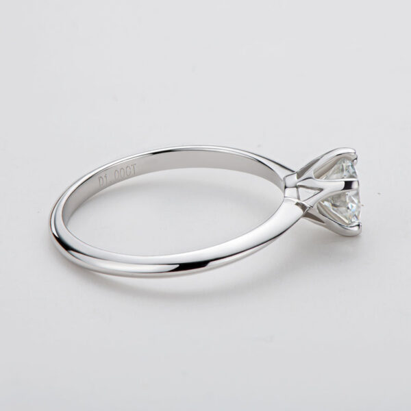 c1ab4dad72ffd00c IOGOU Mosanite Diamond Rings for Women 0.5 Carat Engagement Round Cut Solitaire Ring Real Sterling Sier Wholesale Jewelry