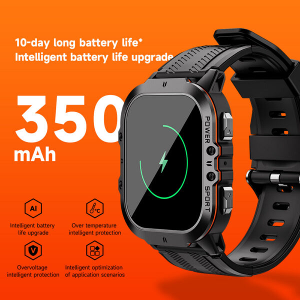 c1b4ae15d9268ab2 New C26 Smart Watch 100+ Sports Modes Bluetooth Call Smartwatch 1.96" AMOLED Display 1ATM Waterproof Outdoor Military Wristwatch