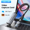 Lemorele AC05 Capture Card 1080p60Hz to USB/USB-C HDMI Video Grabber for Computer Camera Live Stream Record Meeting