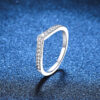 c1de1037009ff6a1 NeeTim Moissanite Ring Sterling Sier with White Gold Plated Full Diamond Band Engagement Wedding Bridal Rings for Women