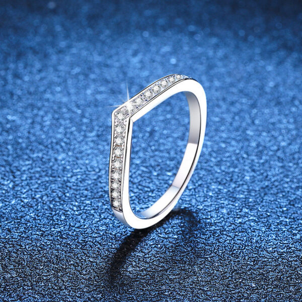 c1de1037009ff6a1 NeeTim Moissanite Ring Sterling Sier with White Gold Plated Full Diamond Band Engagement Wedding Bridal Rings for Women