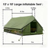 10‘ x 13’ Rainfly Fits for 6-8 People, Waterproof and Ultralight Survival Tent Shelter Awning Sunshade Cloth,Easy Set-Up Camping