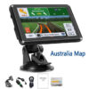 c1eaf8502be53090 5 Inch Car Truck Navigation FM Transmitter GPS Navigator 256MB+8G Free Update Europe Australia North America Map USB TF