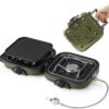 Naturehike 2-in-1 Gas Camping Stove, Frying Pan, Stove with Adjustable Burners, 88.18 oz, Carrying Handle, Portable, Iron SkilletPerfect for Camping & Hiking, Emergency Cooking