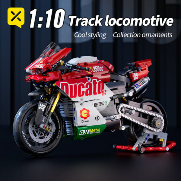 c1edac96e9d1f692 ToyX 883pcs Motorcycle Set 1:10 Model Kit Building Block Car for Kid Adults Festive Gifts Christmas Halloween Easter
