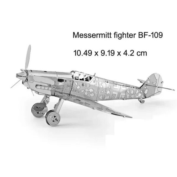3D Metal Military J-20 J-10B SU-34 KA-50 Fighter UFO RAH-66 Helicopter DIY Handmade Assemble Model Jigsaw Puzzles