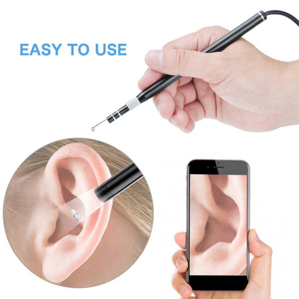c20ac33cc27e5874 Medical In Cleaning Endoscope Spoon Mini Camera Picker Wax Removal Visual Ear Mouth Nose Otoscope Support Android PC