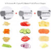c20d37d838b268b5 LMETJMA 18 in 1 Adjustable Mandoline Vegetable Slicer Stainless Steel Vegetable Slicer Julienne Slicer for Potato Onion JT214
