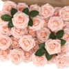 c21b6118f195691f MACTING 30PCS Artificial Glitter Flowers, Black Fake Roses with Stem for Valentines Day Tree Ornaments Party Wreath Home Spring Indoor Decorations