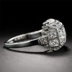 c221b7db301dd449 White Diamond S Sterling Bague Bizuteria Anillos Sier Jewelry Fine 2 Carat Ring for Women