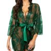 Avidlove Women's Lace Kimono Robe Babydoll Lingerie Mesh Nightgown S-5XL
