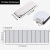 Camping windshield, Folding Outdoor Windscreen, Aluminum windshield for gas stove, light weight for hiking, backpacking, camping (10 plates)