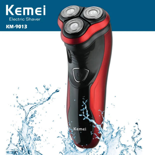 Rechargeable shaver washable trimmer barbeador face men shaving hine groomer beard kemei 3D electric razor