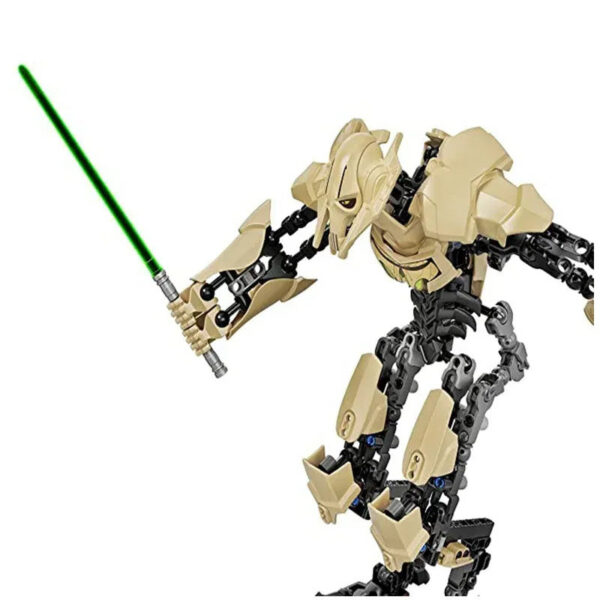 c24173f847e1aaab Ksz714 Star Anime General Robot Grievous With Lightsaber Hilt Combat Weapon Model blocks Assemble Figure Toy Gifts