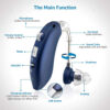 2024 Best Digital Aids Seniors Invisible Rechargeable Sound Amplifier with Noise Cancelg for Adults Hearing Loss