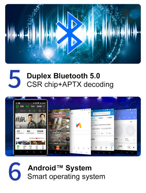 c26bc72fe7fed64c Yophoon 2023 NEW WiFi MP4 Android 8.1 Bluetooth MP3 Player Music Walkman Spotify Player//Tidal/Deezer